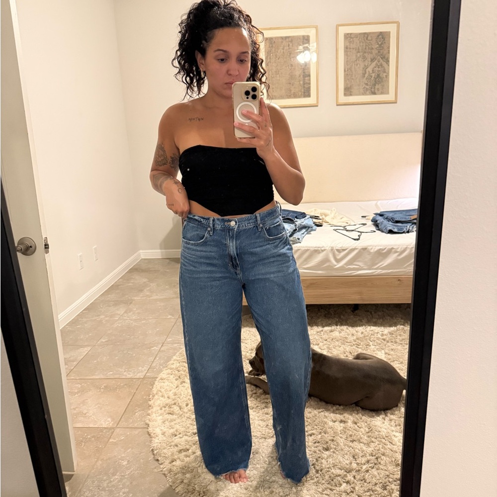 •• AEO Super High-Rise Baggy Wide Leg ••